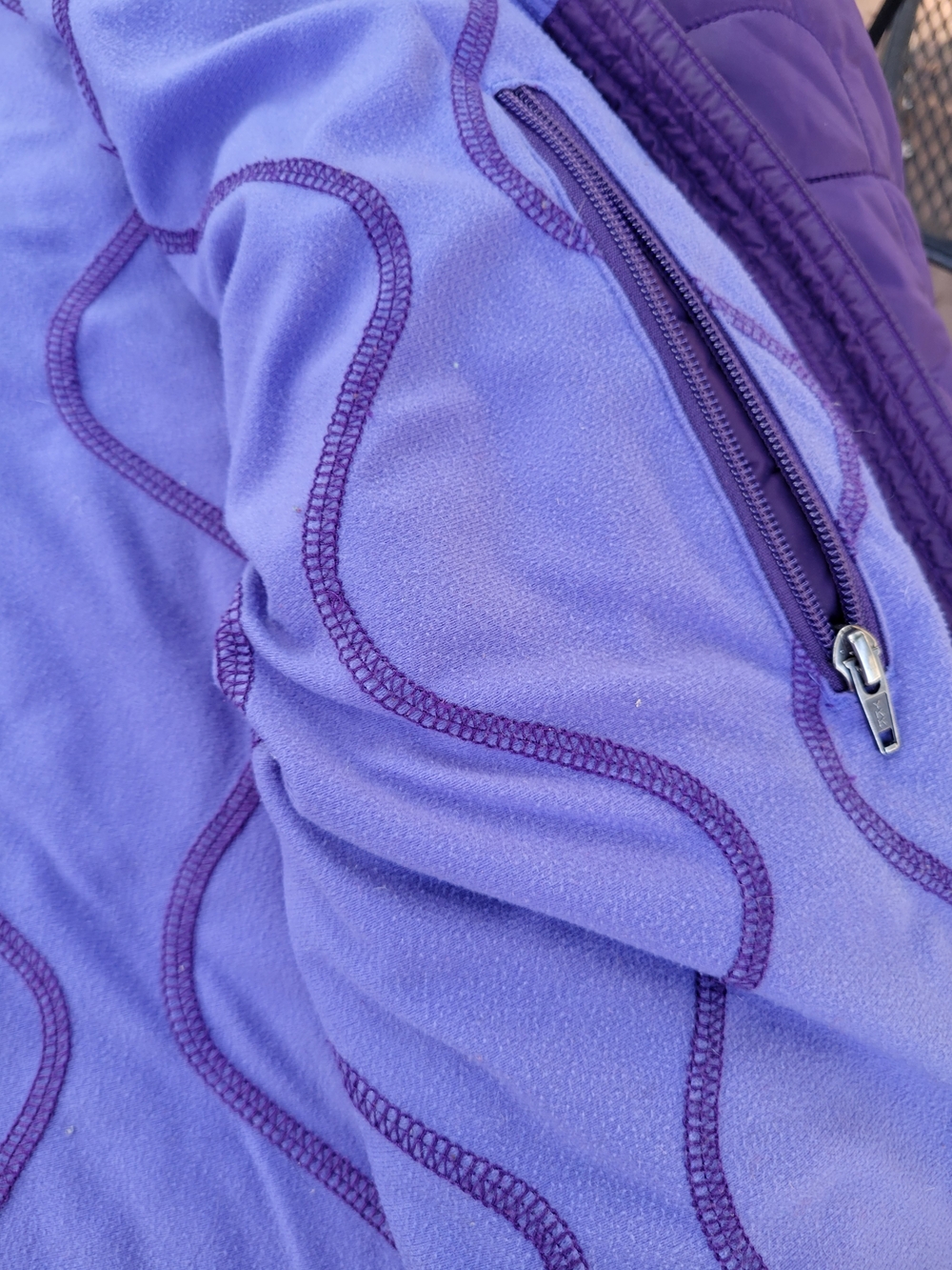 L.L. BEAN purple quilted Jacket Small